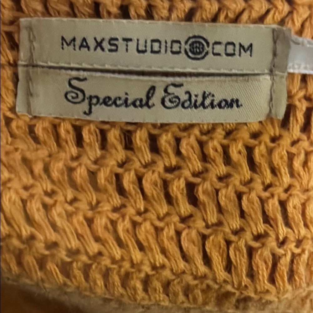Max Studio Yellow Ribbed Camisole Tank Top - Picture 4 of 5